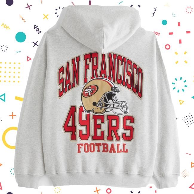 Official Abercrombie And Fitch San Francisco 49ers Graphic Attractive Hoodie NFL by Abercrombie