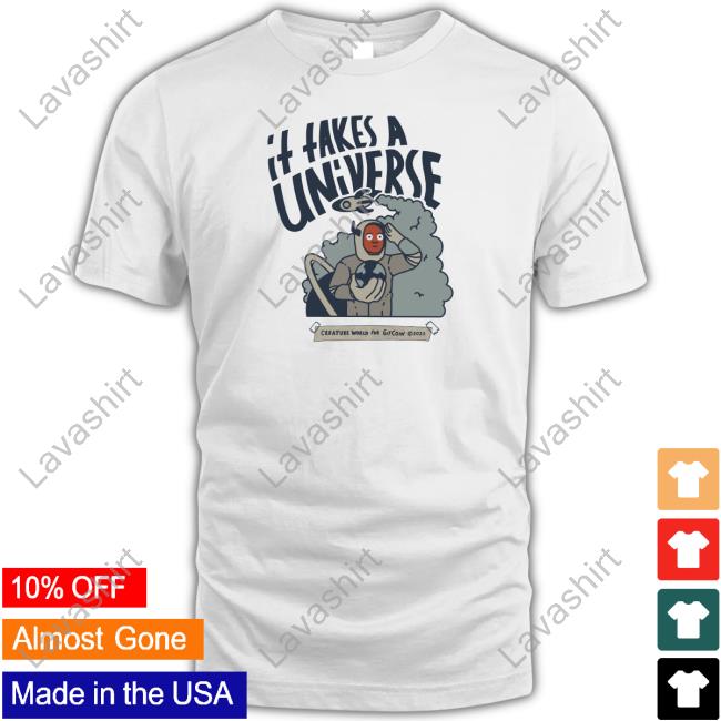 Official It Fakes A Universe Creature World For Gitcoin T Shirt