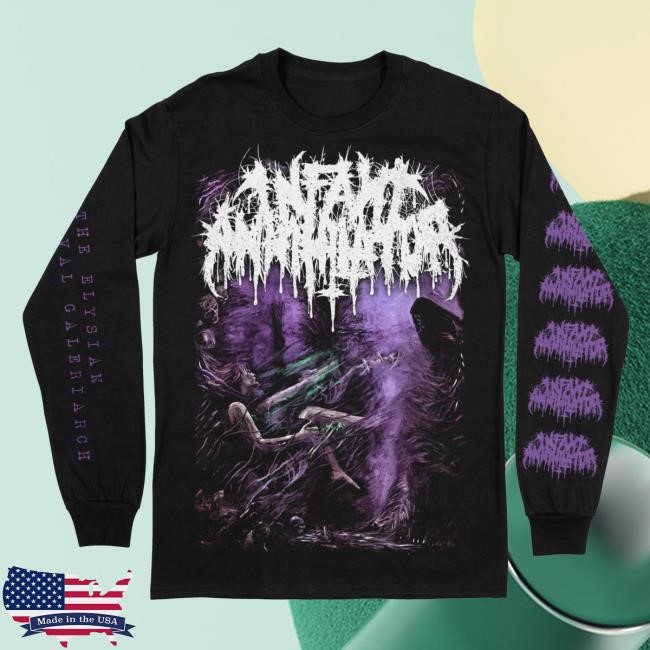 Infant Annihilator Merch "The Elysian Grandeval Galeriarch" LS Tee Indie Merch Store