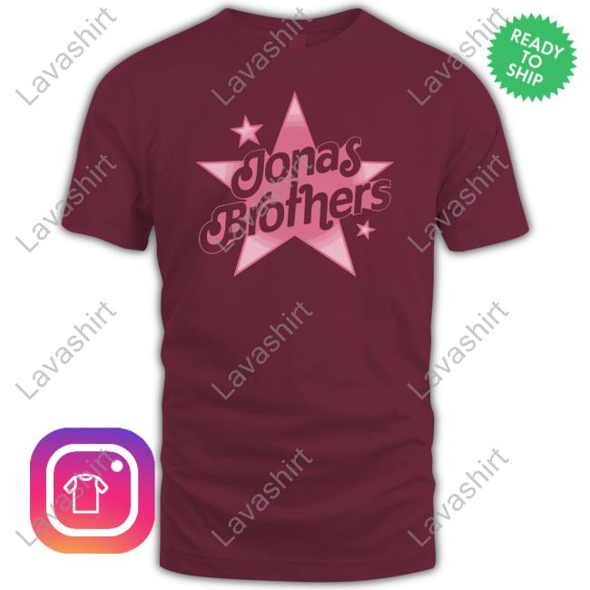 Jonas Brothers Pink Stars Tee