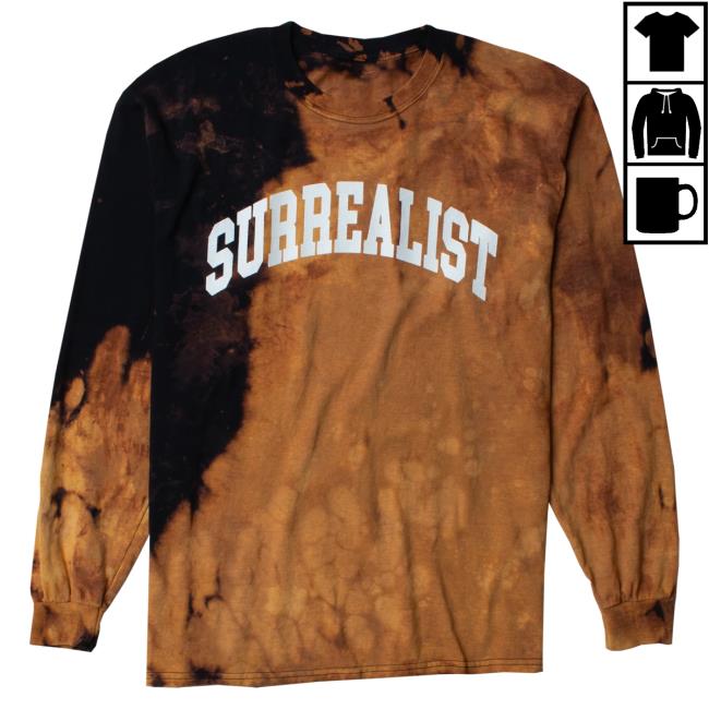 Official Altru Apparel Clothing Surrealist Custom Bleach Black Tie Dye Hoodies