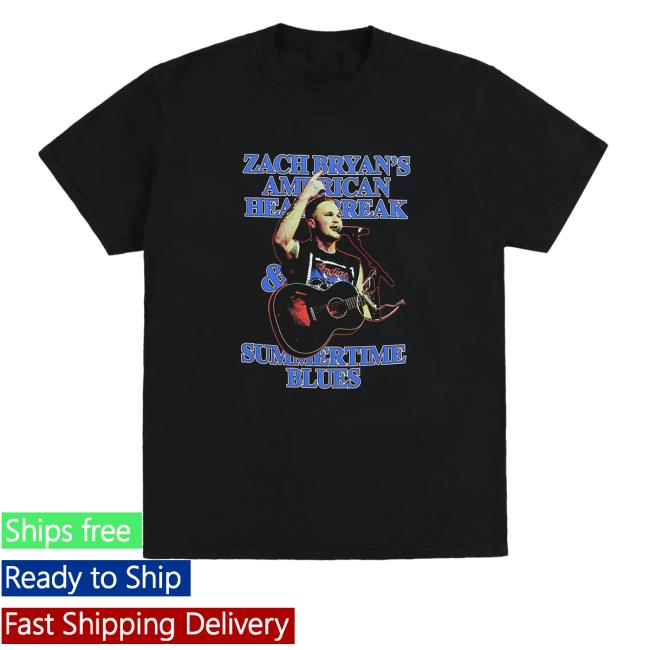 Official Zach Bryan Shop Summertime Blues Black Hoodie