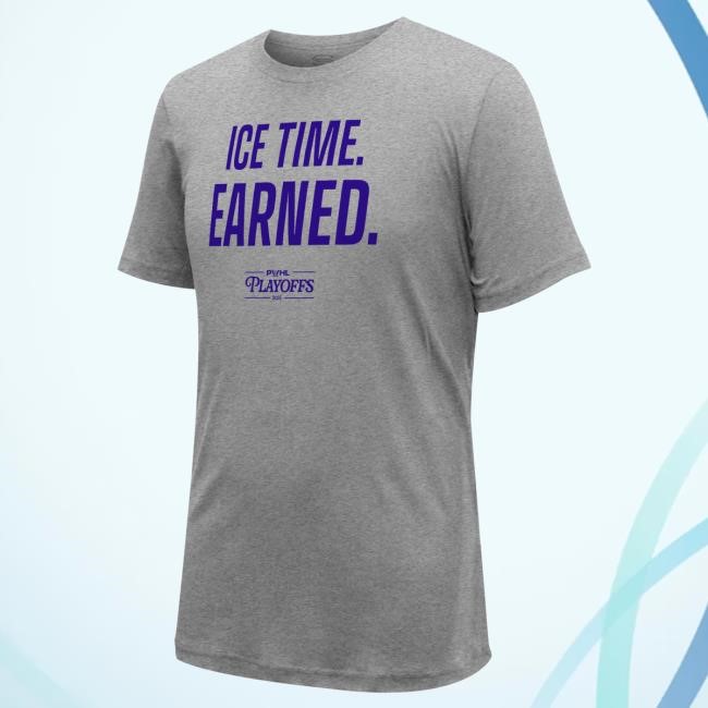 Pwhl Playoffs Ice Time Earned Retro Shirt – The Official Shop Merch PWHL