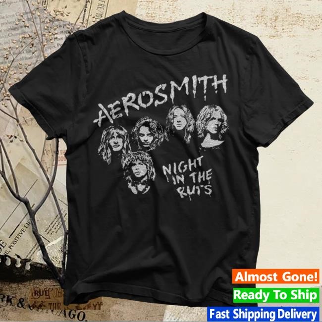 Official Aerosmith Store Night In The Ruts Tracklist T Shirt