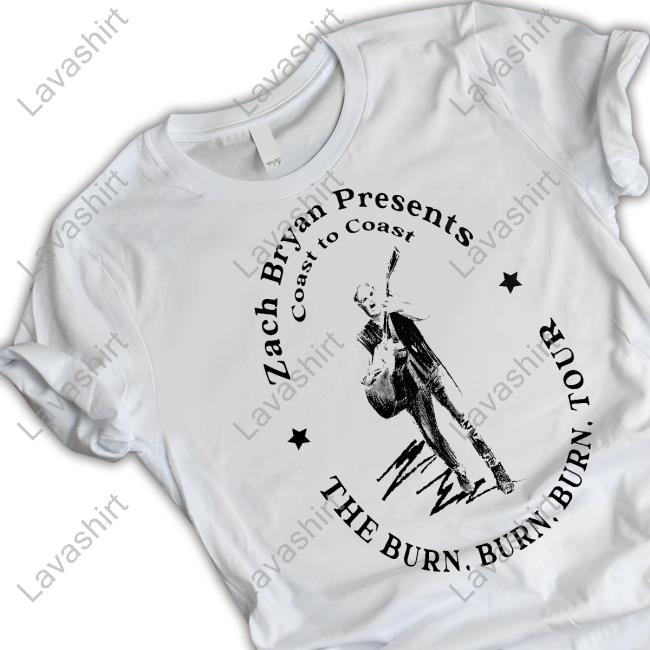 Zach Bryan Presents Coast to Coast The Burn Burn Burn Tour Short Sleeve Tee