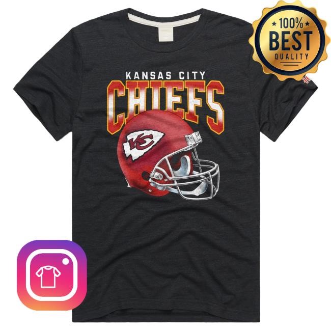 Kansas City Chiefs Gradient Helmet Top Shirt Homage | Kansas City Chiefs Official | NFL Football