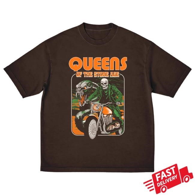 QOTSA Snake Skeleton New T-Shirt - Queens Of The Stone Age Store