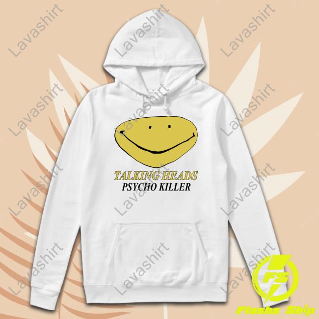 Official Talking Heads Smiley Face Psycho Killer Shirt