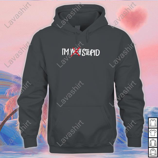 Noahfinnce Merch I'm With Stupid Tee Noahfinnadams