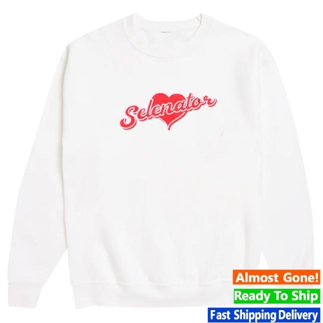 Official Selena Gomez Merch Store Shop Selenator White Heart Sweater SelenaGomez