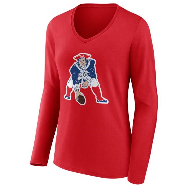 New England Patriots NFL Football NFL Drake Maye Red Long Sleeve