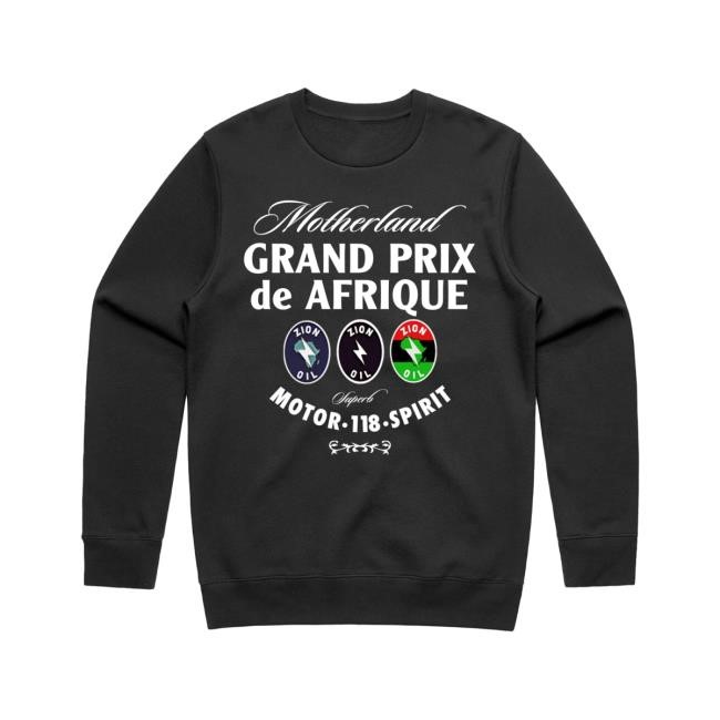 Grand Prix Black Pullover Crewneck Sweatshirt Lupe Fiasco