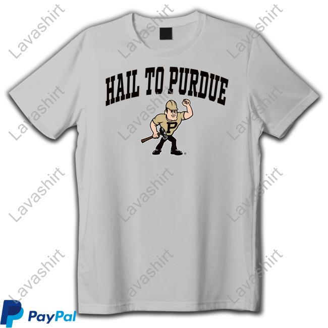Purdue Athletics Merch Hail To Purdue Tee Shirt