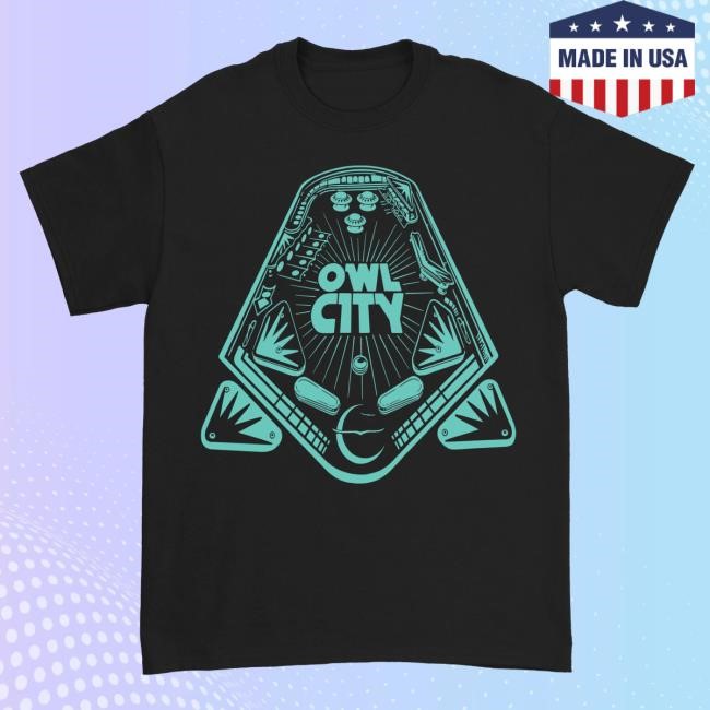 Official Owl City Merch Store Pinball New Shirt Owl City