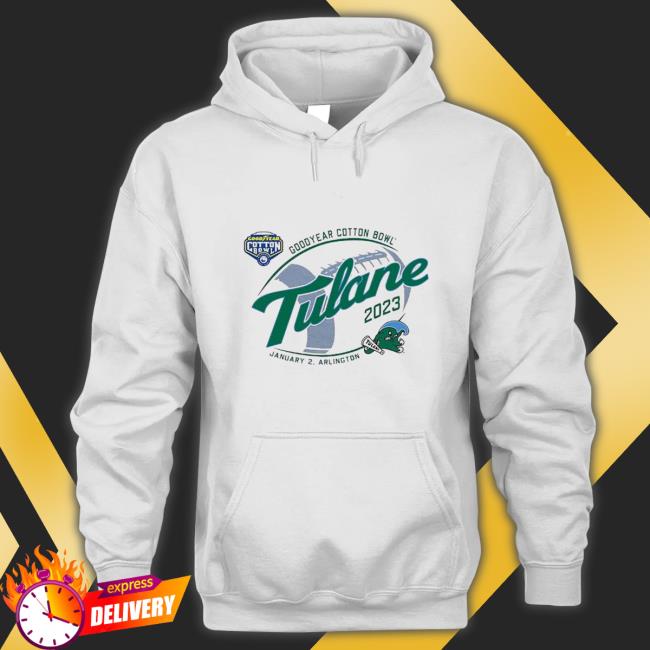 Official Tulane Green Wave 2023 Cotton Bowl Arlington Hooded Sweatshirt