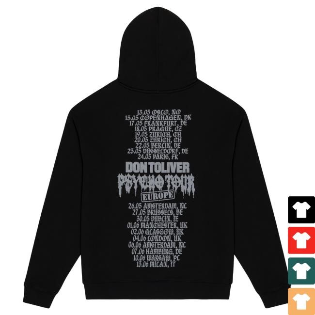 Underground Scene Don Toliver Psycho Tour Emblem Hoodie