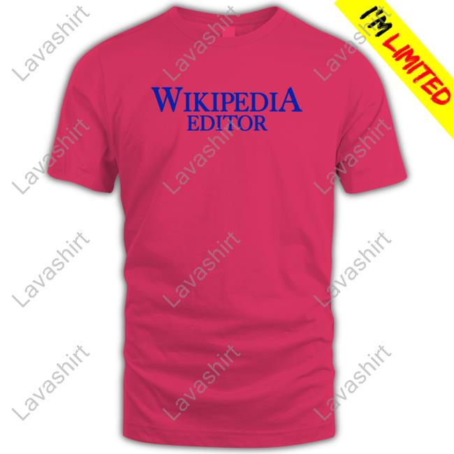Official Wikipedia Editor Shirt