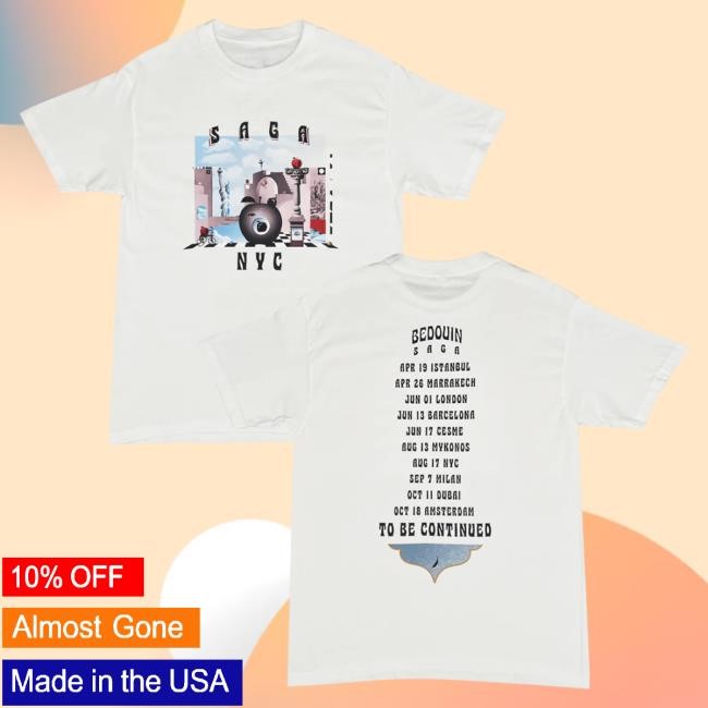 Official Hello Merch Bedouin NYC Saga Limited Edition Popover Shirt HelloMerch