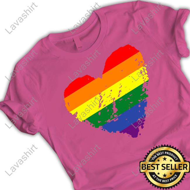 Official Robert Smith Rainbow Heart Long Sleeve Tee