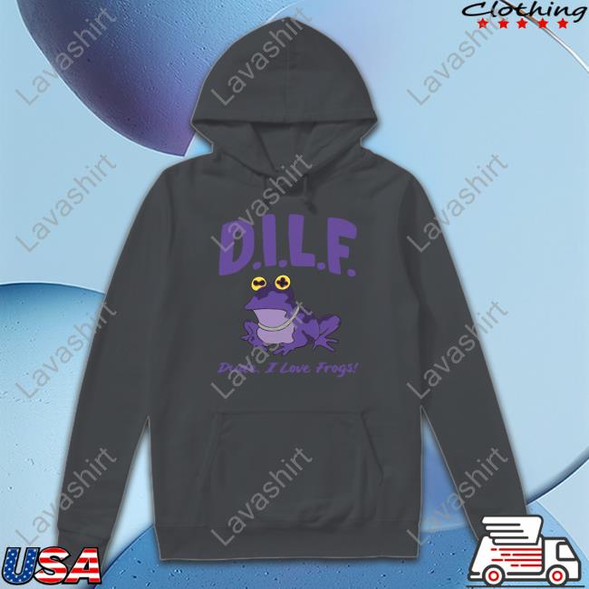 Official Dilf Dude I Love Frogs Tee Shirt