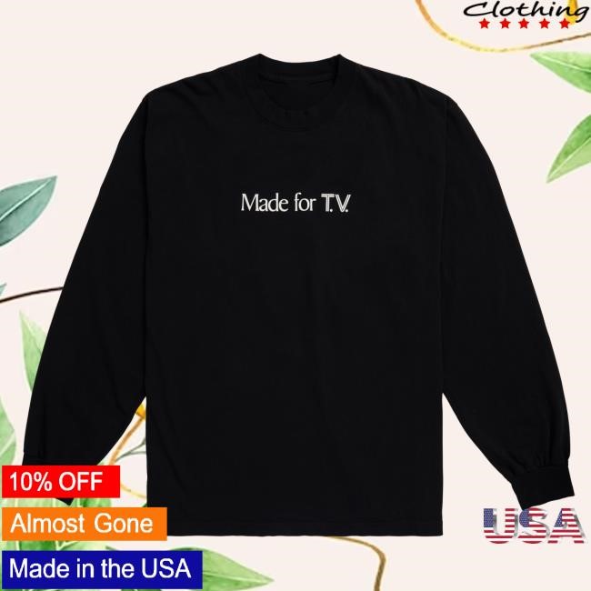 Official A24 Merch Store A24 Films Made For Tv Long Sleeve Shirt 2024 A24 Shop