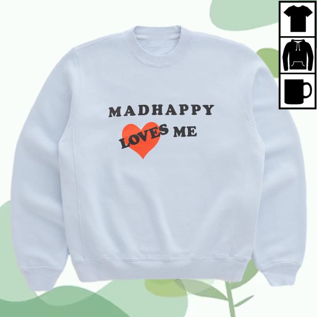 Official Madhappy Clothing Merch Store Love Me Pull Over Hoodie Mad Happy Shop