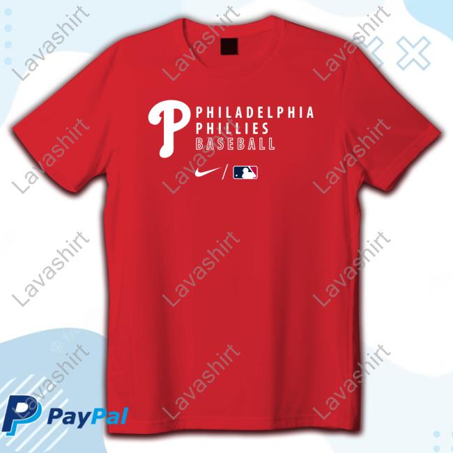 Philadelphia Phillies Baseball Collection Logo Stack Crew neck