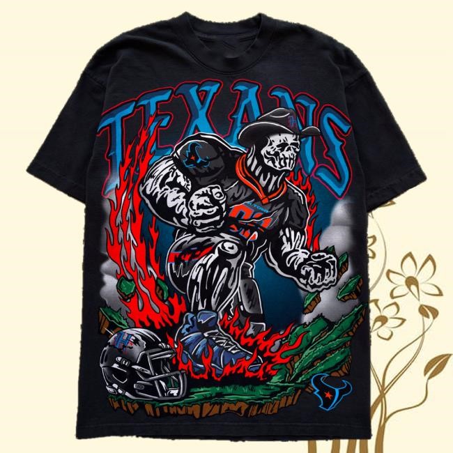 Official Warren Lotas Merch Shop Houston Texans Big Texan Shirt - Black NFL