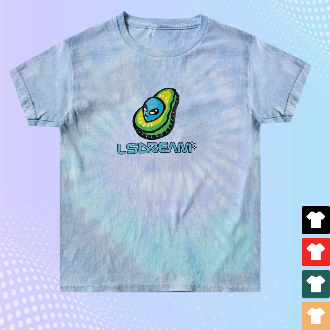 LSDREAM Merch Avocado Tie Dye T-Shirt