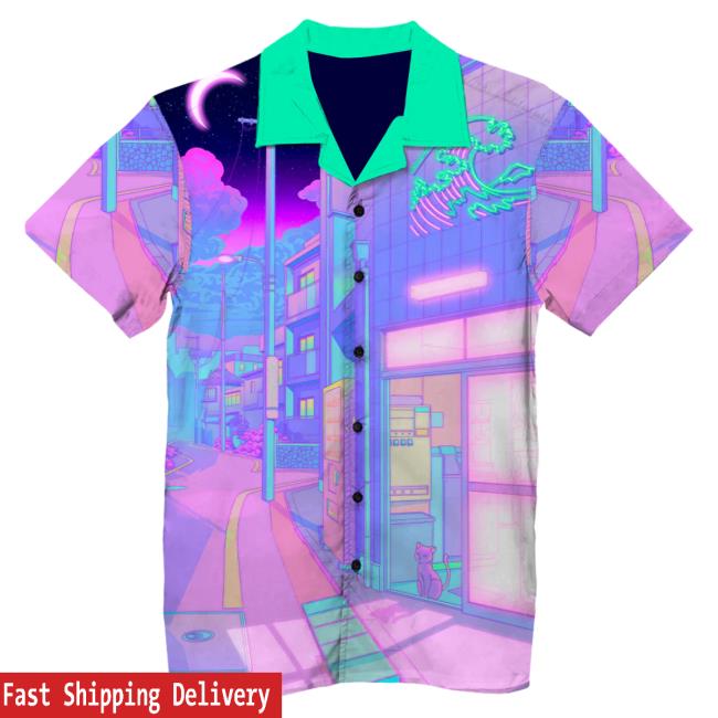 Official Vapor95 Clothing Store Vapor 95 In Pastel Drive Hawaiian Shirts
