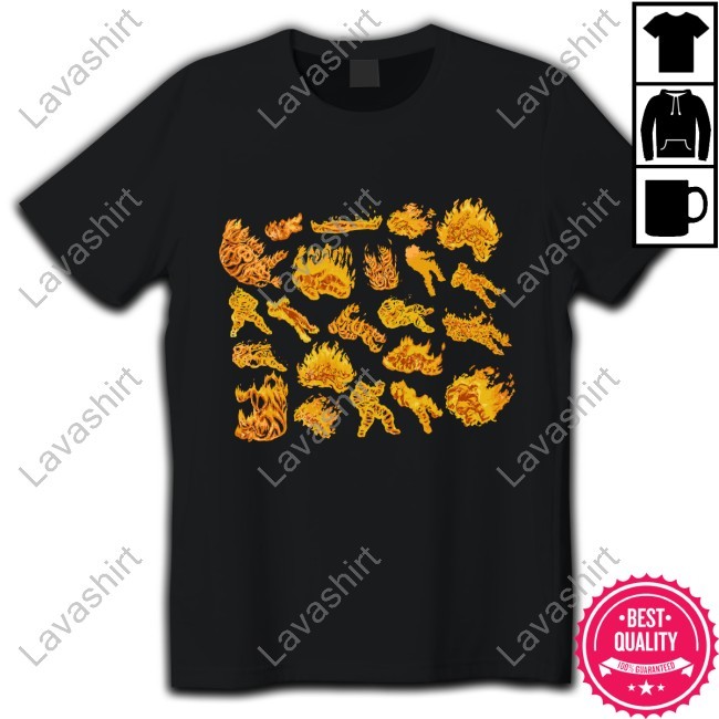 Characters Engulfed In Flames Shirt
