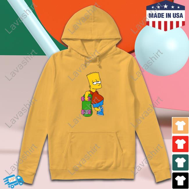 Nicole.N Bart Simpson Skis Shirt Hillarnicks Bart Simpson Skis Sweatshirt
