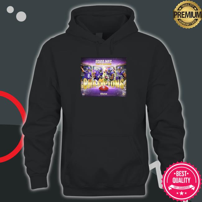 Minnesota Vikings 2022 NFC North Division champions poster Long Sleeve Tee