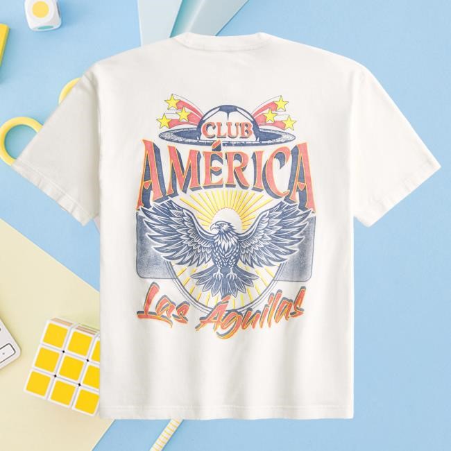 Club América Graphic Shirt Premium Quality | Club América Official | Soccer Fan Gear Club América Graphic Tees Graphic Design | Club América Official | Soccer Fan Gear