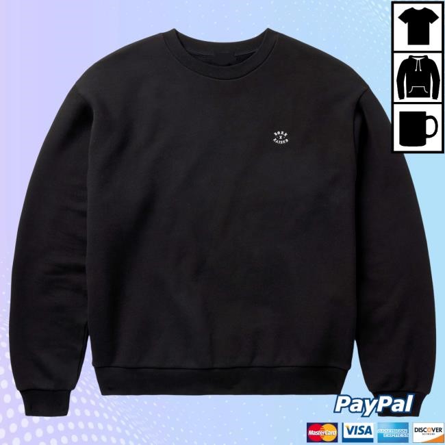 Official Born X Raised Merch Store Shop Micro Rocker Crew: Black BornxRaised