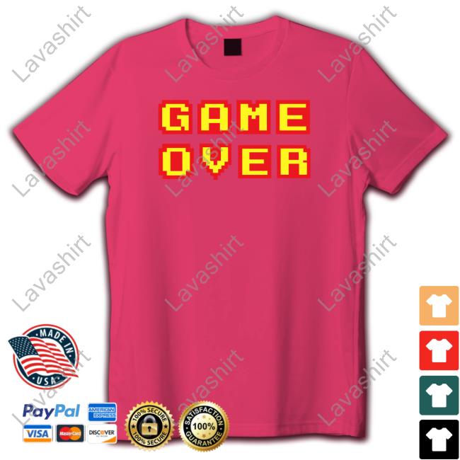 Official Game Over Retro Video Games Gaming Shirt