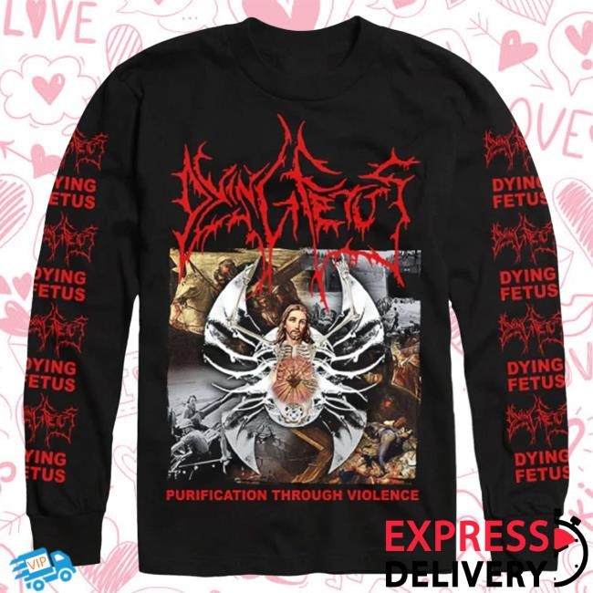 Official Indie Merch Store Dying Fetus "Purification Through Violence" Long Sleeve IndieMerchStore
