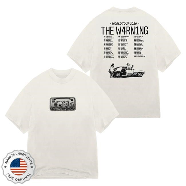 TW World Tour 2026 T-Shirt by The Warning | Arena Night Artwork