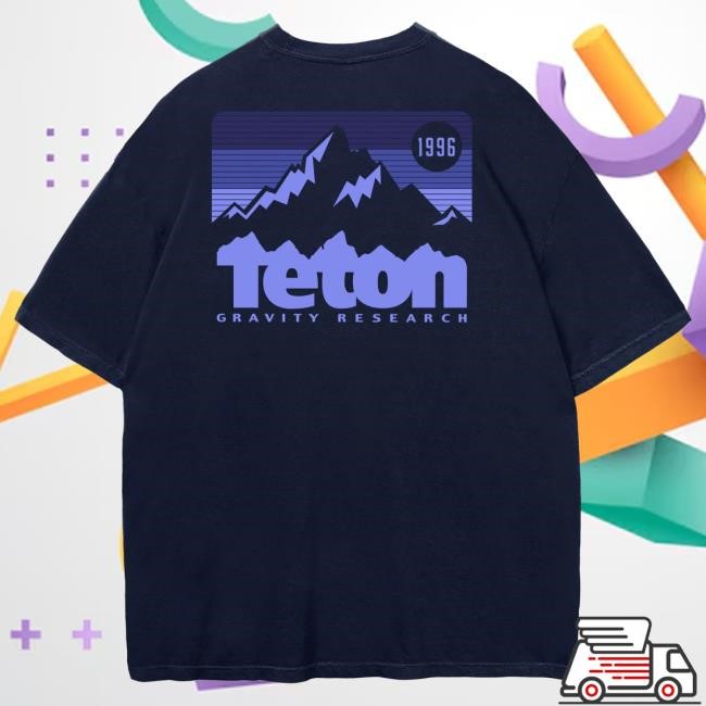 Official Teton Gravity '96 Badge Hot Shirt 2.0 Navy Teton Gravity Research
