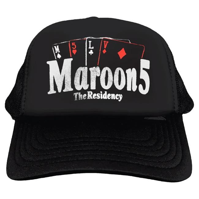 Official Maroon 5 Merch Maroon 5 The Residency Trucker Hat Maroon5