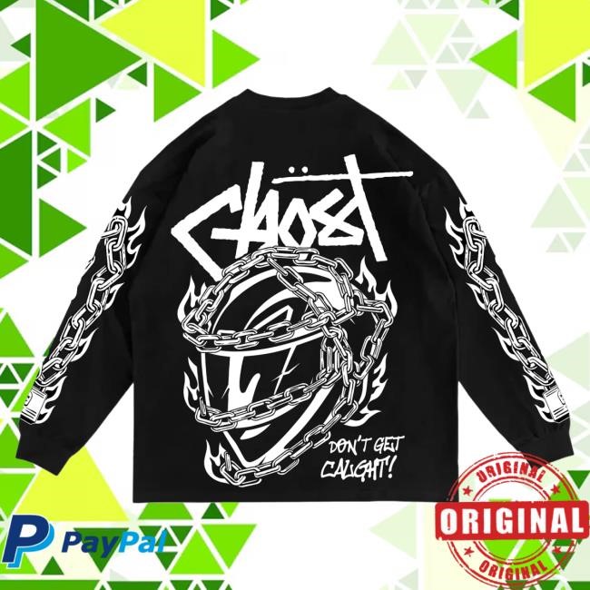 Official Ghost Racing Clothing Locked Helmet Long Sleeve New Shirt - Black Official Ghost Racing Clothing Locked Helmet Long Sleeve T-Shirts - Black