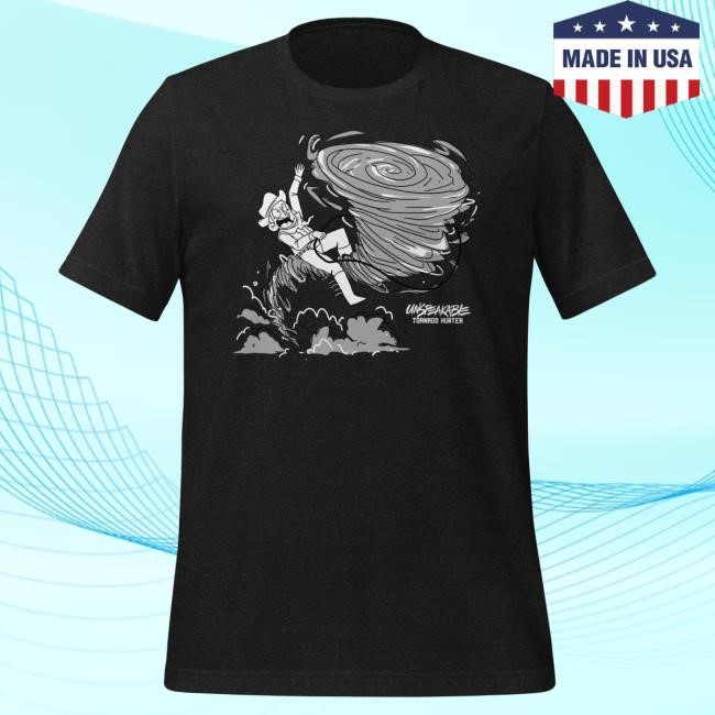 Official Unspeakable Merch Black Tornado Hunter Popover Shirt