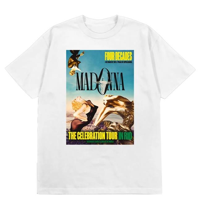 Official Madonna Merch Shop ‘The Celebration Tour In Rio’ Event New Tee
