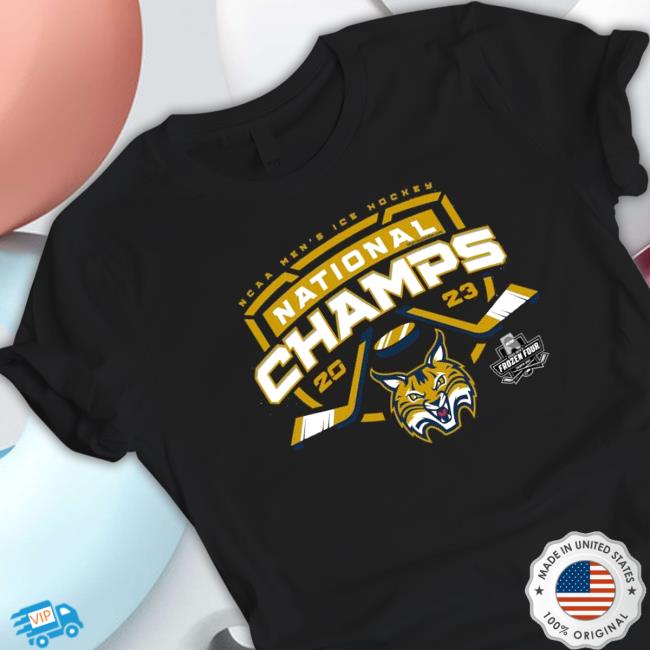 Quinnipiac Bobcats NCAA Men’s Ice Hockey National Champions 2023 Tee