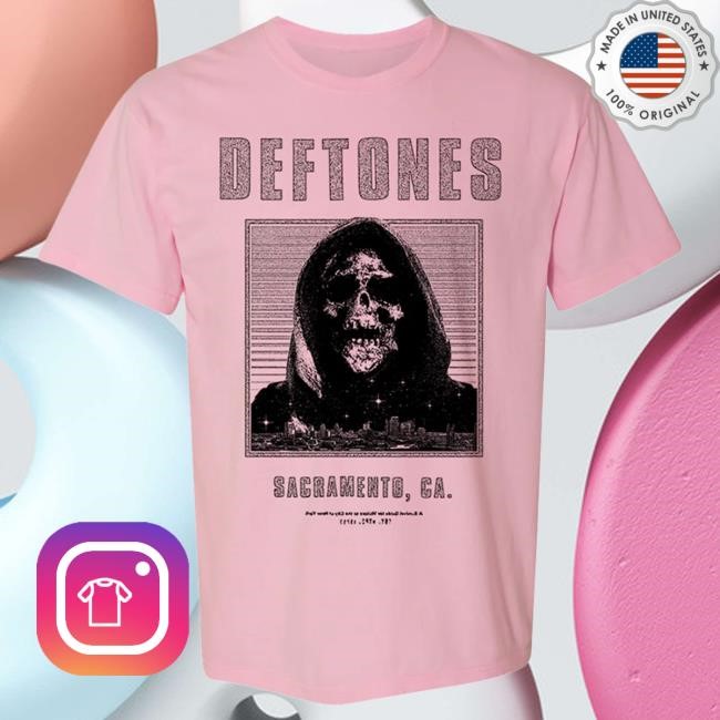 Official Deftones Merch Store Deftones Pink Deathtones Shirt 2024 Deftones Shop