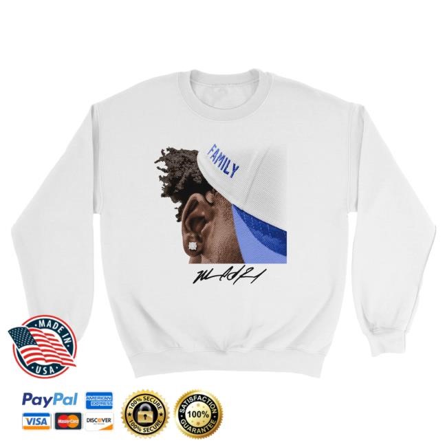 Official Nil Store Merch Shop Exclusive Release: Marcel Reed 'Family' White Tshirt