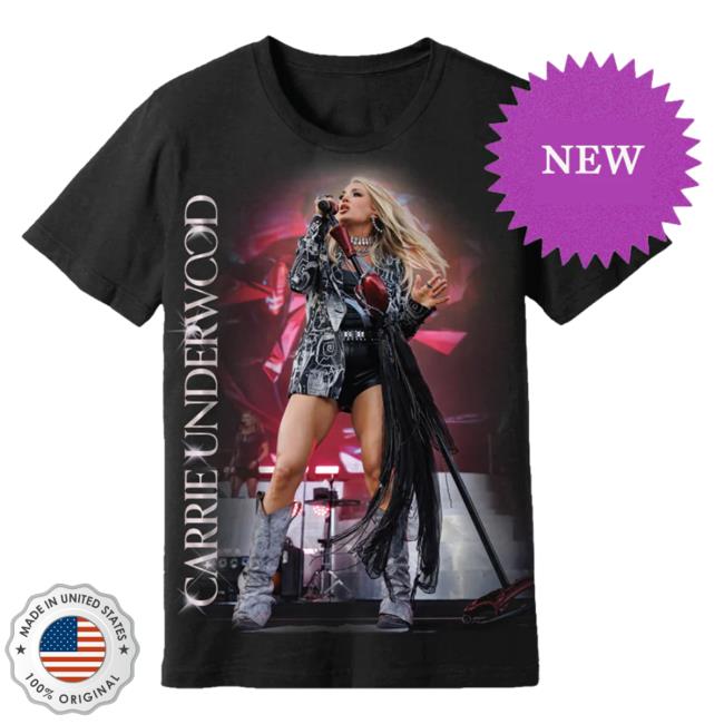 Official Carrie Underwood Merch Store Carrie Underwood Live Performance Photo New Shirt Carrie Underwood Clothing Shop