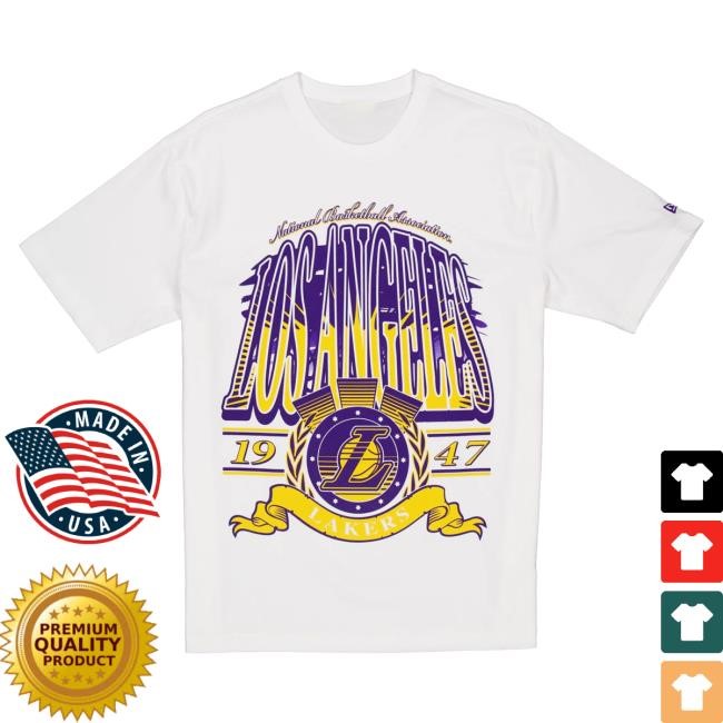 Official New Era Cap Apparel Store Shop Los Angeles Lakers Sport Classics White Popover Shirt Newera Cap Clothing Merch NeweraCap