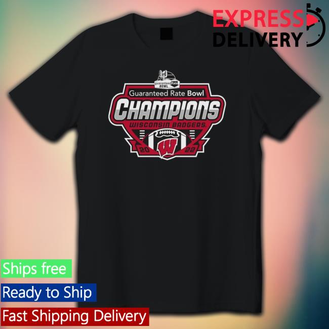 Wisconsin Badgers 2022 Guaranteed Rate Bowl Champions Tee