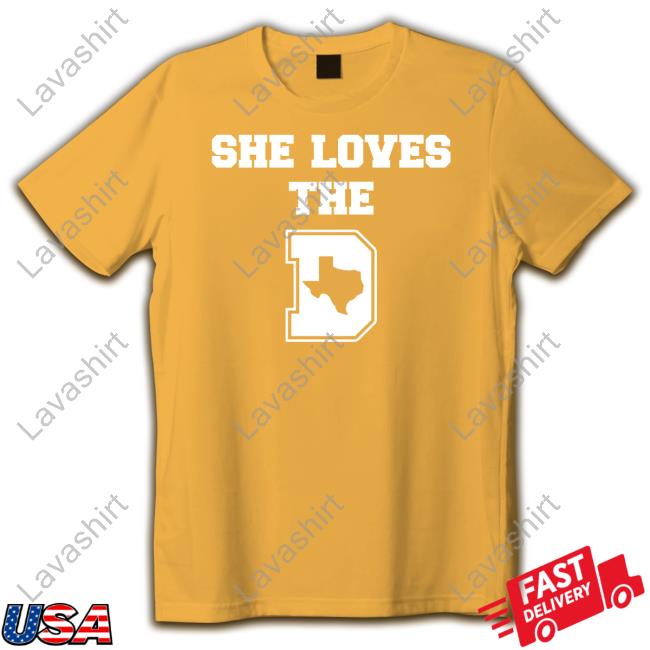 She Loves The D Dallas Football T-Shirt Little Lisa